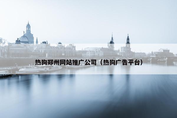 热狗郑州网站推广公司（热狗广告平台）