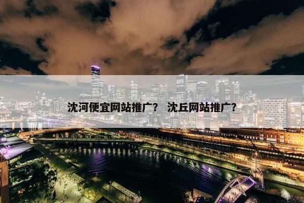 沈河便宜网站推广？ 沈丘网站推广？