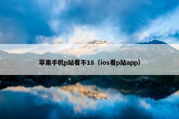 苹果手机p站看不18（ios看p站app）
