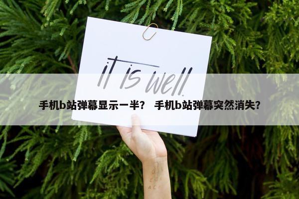 手机b站弹幕显示一半？ 手机b站弹幕突然消失？