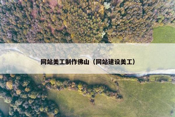 网站美工制作佛山（网站建设美工）