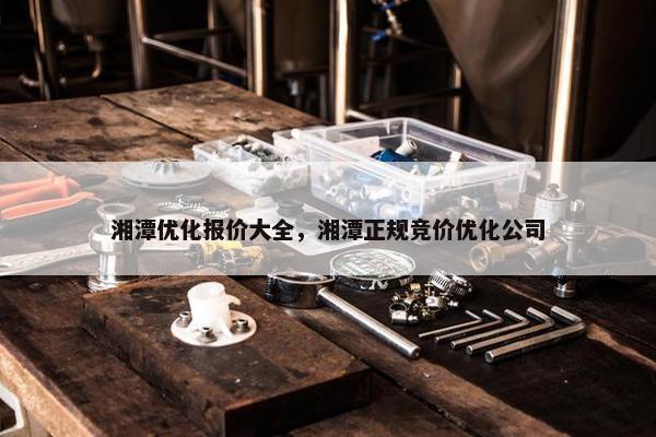 湘潭优化报价大全，湘潭正规竞价优化公司