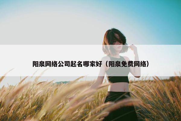阳泉网络公司起名哪家好（阳泉免费网络）