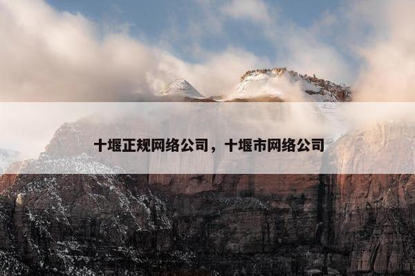 十堰正规网络公司，十堰市网络公司