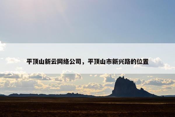 平顶山新云网络公司，平顶山市新兴路的位置