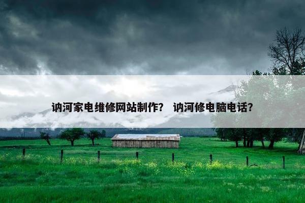 讷河家电维修网站制作？ 讷河修电脑电话？
