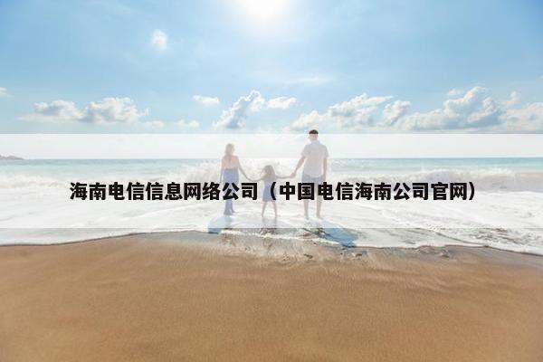 海南电信信息网络公司（中国电信海南公司官网）