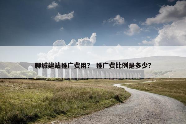 聊城建站推广费用？ 推广费比例是多少？