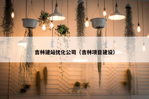 吉林建站优化公司（吉林项目建设）