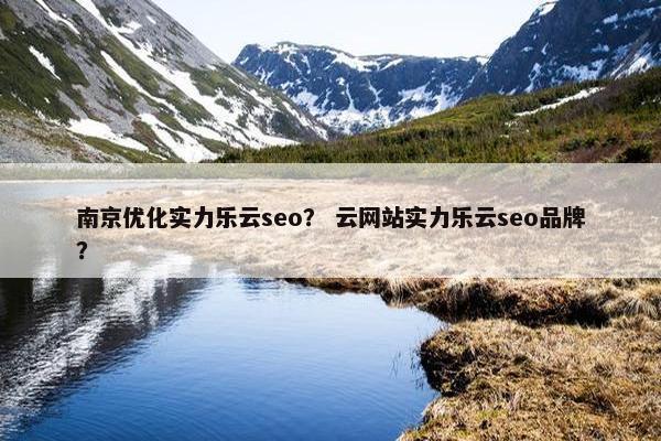 南京优化实力乐云seo？ 云网站实力乐云seo品牌？