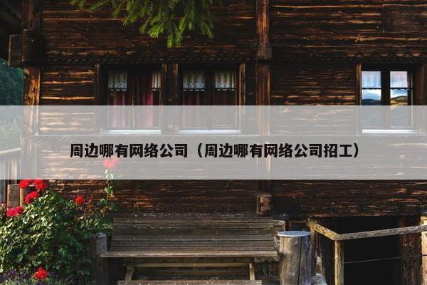 周边哪有网络公司（周边哪有网络公司招工）