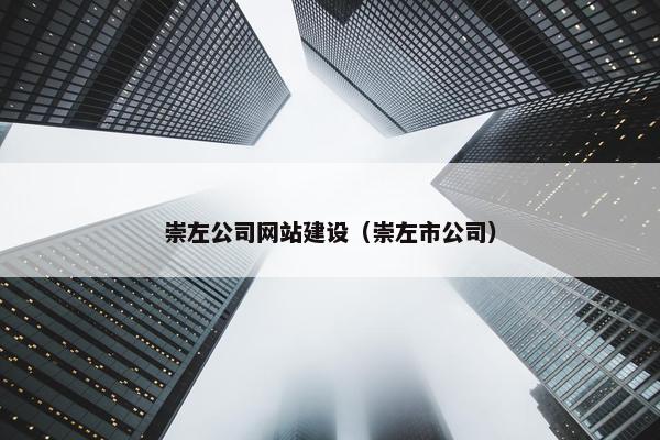 崇左公司网站建设（崇左市公司）