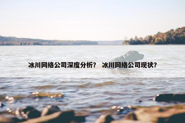 冰川网络公司深度分析？ 冰川网络公司现状？