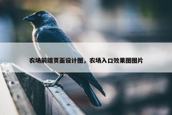农场前端页面设计图，农场入口效果图图片