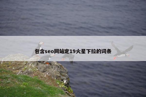 包含seo网站定19火星下拉的词条