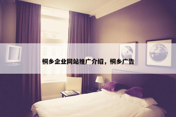 桐乡企业网站推广介绍，桐乡广告