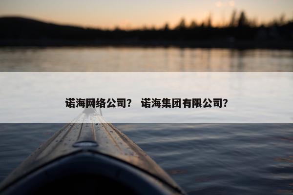 诺海网络公司？ 诺海集团有限公司？