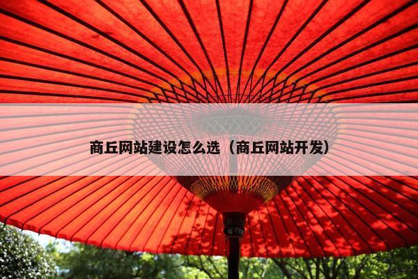 商丘网站建设怎么选（商丘网站开发）