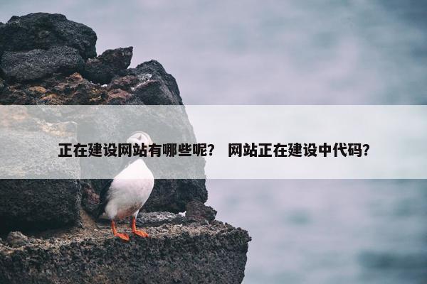 正在建设网站有哪些呢？ 网站正在建设中代码？