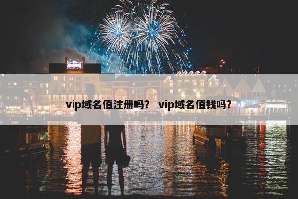 vip域名值注册吗？ vip域名值钱吗？