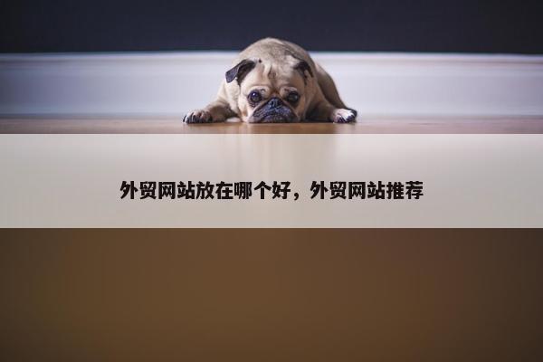 外贸网站放在哪个好，外贸网站推荐