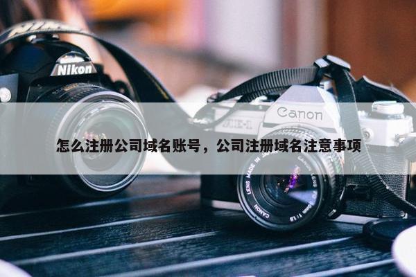 怎么注册公司域名账号，公司注册域名注意事项
