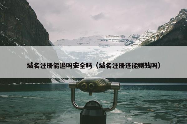 域名注册能退吗安全吗（域名注册还能赚钱吗）