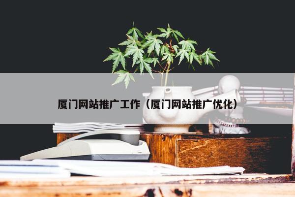 厦门网站推广工作（厦门网站推广优化）