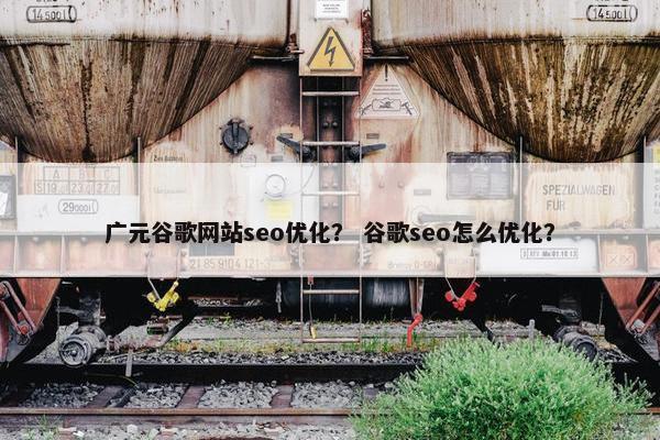 广元谷歌网站seo优化？ 谷歌seo怎么优化？