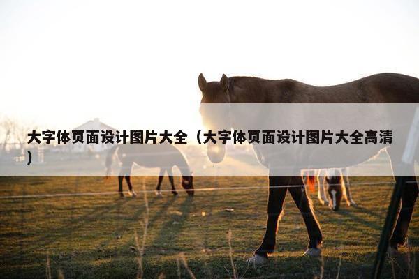 大字体页面设计图片大全（大字体页面设计图片大全高清）
