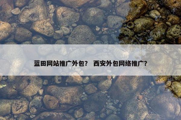 蓝田网站推广外包？ 西安外包网络推广？