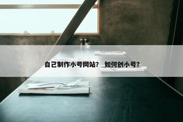 自己制作小号网站？ 如何创小号？
