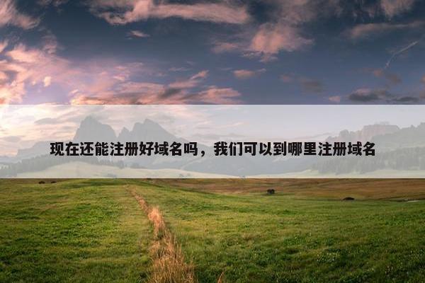 现在还能注册好域名吗，我们可以到哪里注册域名