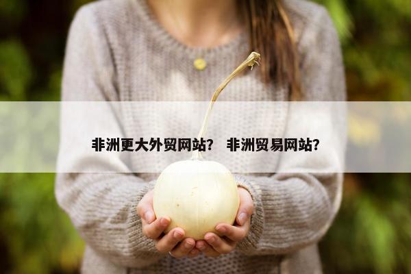 非洲更大外贸网站？ 非洲贸易网站？