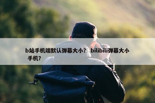 b站手机端默认弹幕大小？ bilibili弹幕大小 手机？