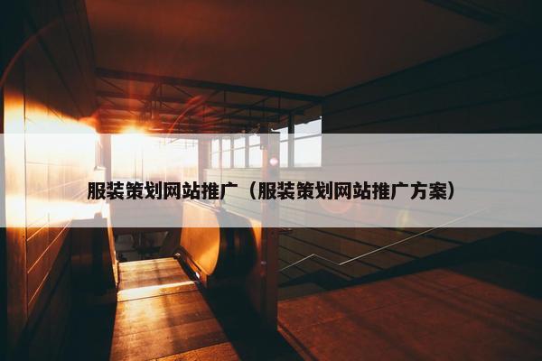 服装策划网站推广（服装策划网站推广方案）