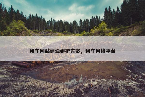 租车网站建设维护方案，租车网络平台
