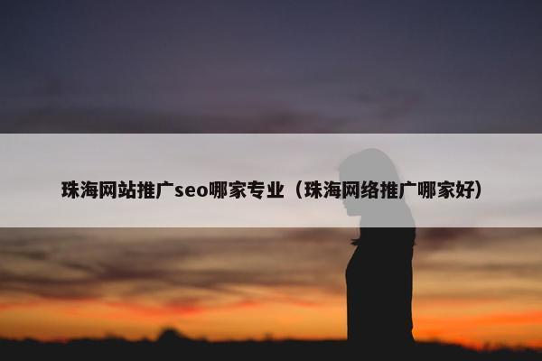 珠海网站推广seo哪家专业（珠海网络推广哪家好）
