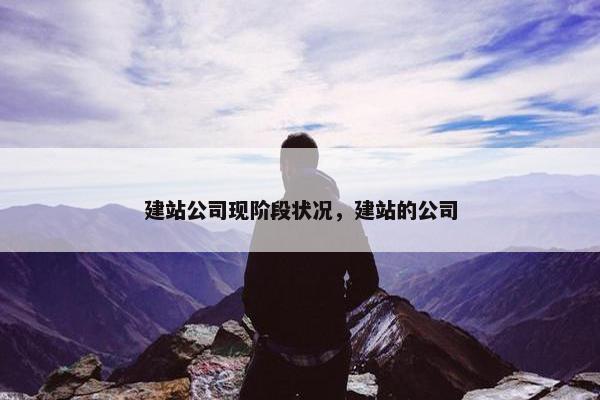 建站公司现阶段状况，建站的公司