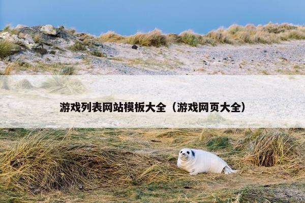 游戏列表网站模板大全（游戏网页大全）