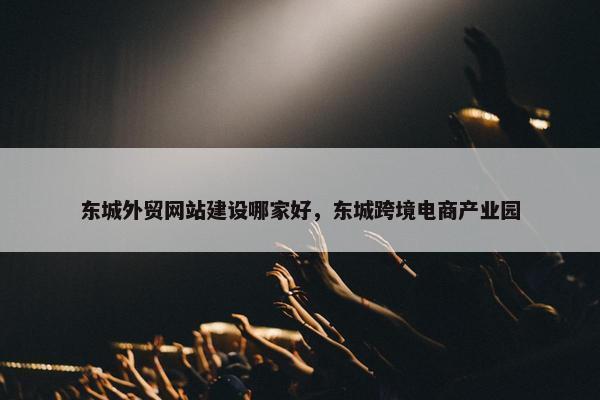 东城外贸网站建设哪家好，东城跨境电商产业园