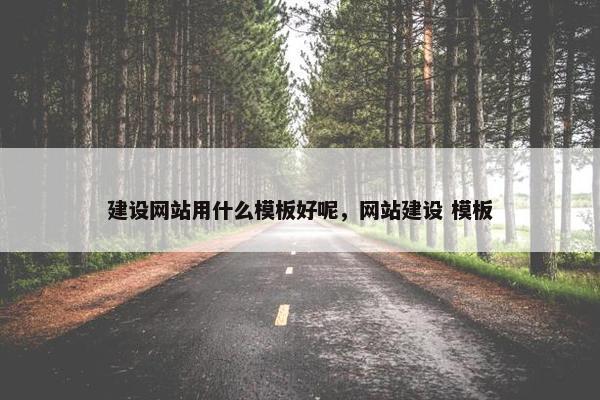 建设网站用什么模板好呢，网站建设 模板