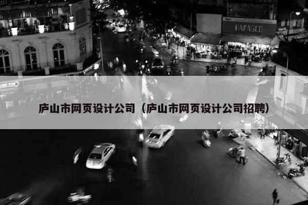 庐山市网页设计公司（庐山市网页设计公司招聘）