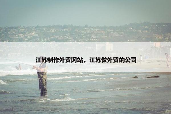 江苏制作外贸网站，江苏做外贸的公司