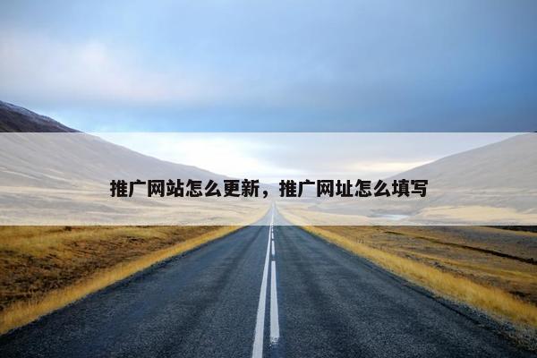 推广网站怎么更新，推广网址怎么填写