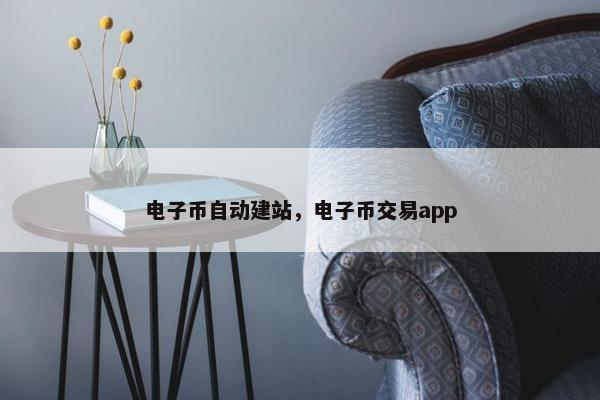 电子币自动建站，电子币交易app