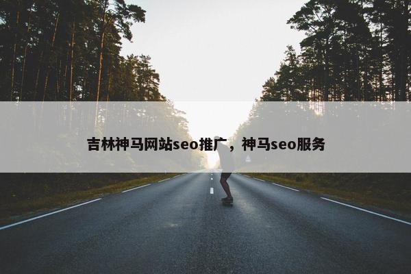 吉林神马网站seo推广，神马seo服务