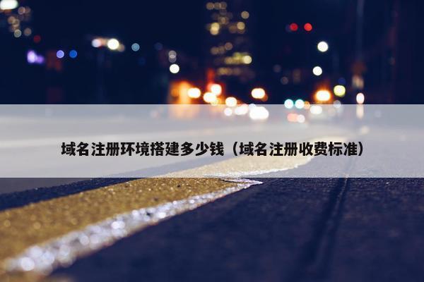 域名注册环境搭建多少钱（域名注册收费标准）