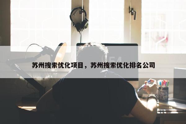 苏州搜索优化项目，苏州搜索优化排名公司