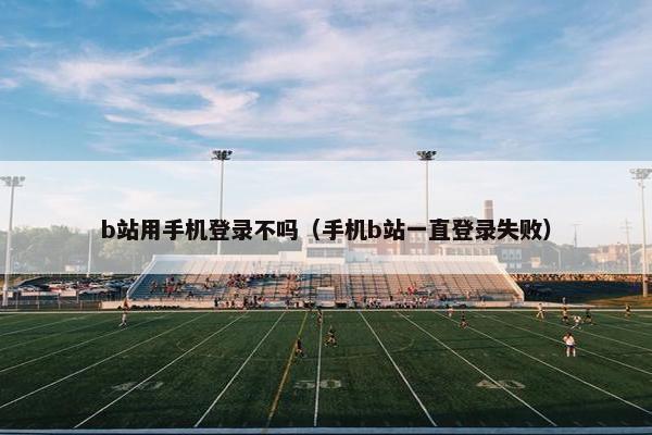 b站用手机登录不吗（手机b站一直登录失败）